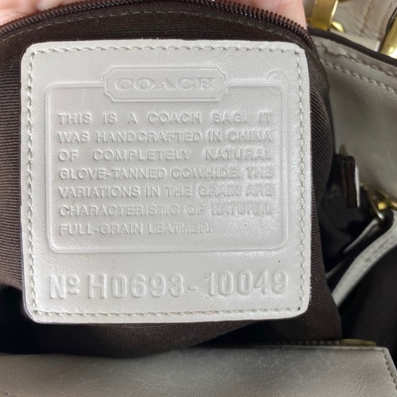 Coach SOHO MIA Ivory Leather Shoulder Tote 10049 - Picture 6 of 6